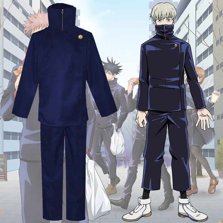 Cosplay Toge Inumaki Cosplay Jujutsu Kaisen Bleu Foncé