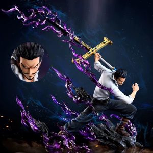 Figurine One Piece – Dracule Mihawk Œil de Faucon – 35 cm avec Épée Yoru