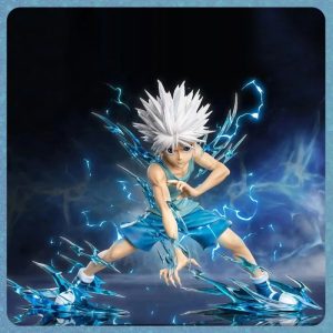 Figurine Killua Zoldyck 19 cm – Hunter x Hunter | Édition Éclair en PVC Premium avec Effets de Foudre
