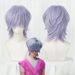 Perruque Cosplay Mystery – KPop Demon Hunters – Cheveux Violet Argenté Taille Unique