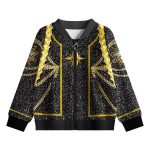 Veste Enfant KPOP Demon Hunter – Blouson Noir et Or Édition Stellaire Inspiré du Film