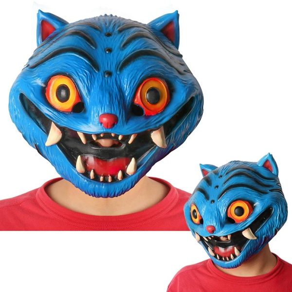Masque Derpy – KPOP Demon Hunter | Chat démon bleu réaliste