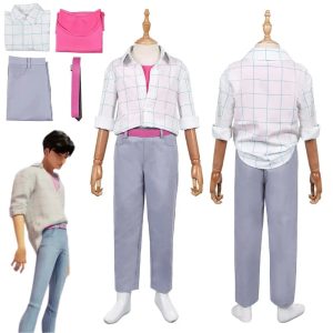 Costume Enfant Jinu – Kpop Demon Hunters | Tenue Cosplay Garçon Chemise & Pantalon Halloween & Carnaval