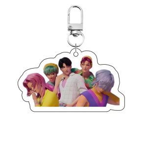 Porte-clés KPOP Demon Hunter – Accessoire Acrylique Inspiré du Film d’Animation