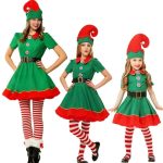 Costume Elfe de Noël Famille – Tenue Elfique Verte Enfant & Adulte pour Fêtes et Cosplay