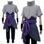 Cosplay Uchiha Sasuke Premium – Costume Shippuden (Haut + Pantalon + Ceinture)