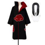 Cosplay Uchiha Itachi avec Perruque – Cape Akatsuki Premium Brodée (Anime)
