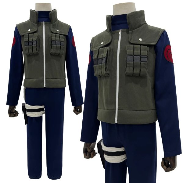 Cosplay Hatake Kakashi Premium – Tenue Jōnin Naruto Shippuden (Set Complet 6 Pièces)