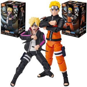 Figurine Articulée Blokees – Naruto & Boruto Uzumaki – Accessoires & Visages Inclus