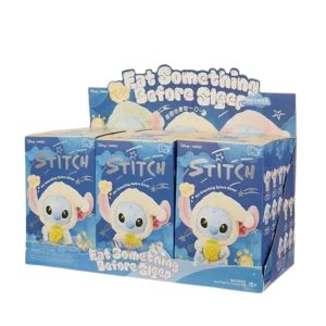 Labubu × Stitch Eat Something Before Sleep – Blind Box Figurines Art Toys