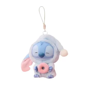Labubu × Stitch Sleepy Donut – Figurine Art Toy | Eat Something Before Sleep